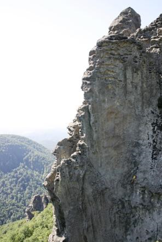 Erste Begehung von Kremltanz 6c, 2 SL.